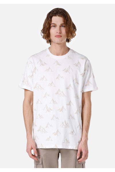 Colin's Tricou alb pentru bărbați - mâneci