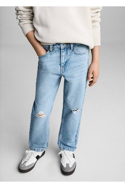 MANGO Kids Blugi decorativi cu detaliu rupt