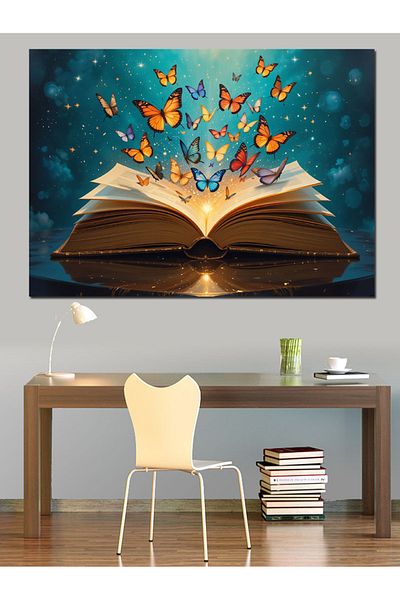 Tablomega Carte Magicală și Fluturi Pictură Decorativă