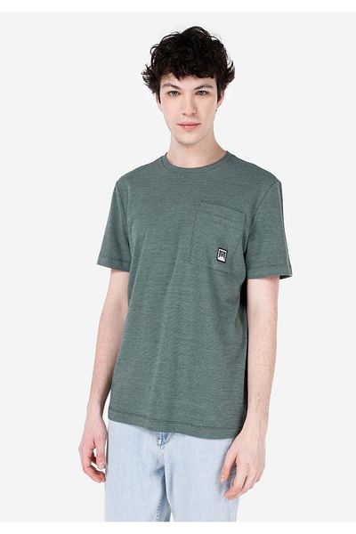 Colin's Tricou verde pentru bărbați - mâneci