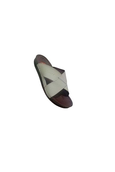Handmade Genuine leather slippers,with a comfortable medical leather sole for those who suffer from heel pain