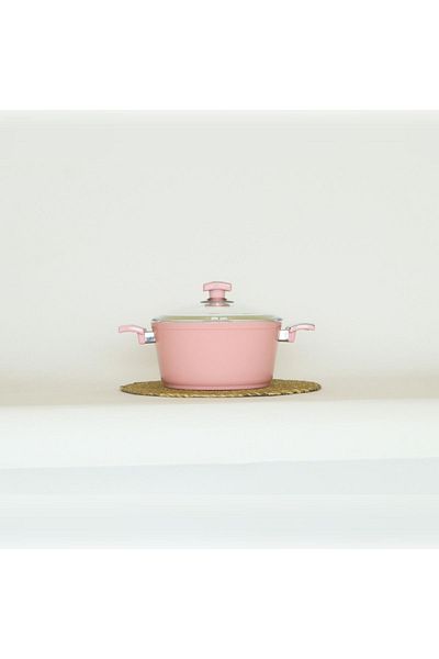 Bonera 22 cm Pink Ceramic Deep Pot