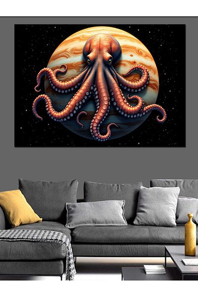 Tablomega Pictură decorativă Octopus al Planetei Roșii
