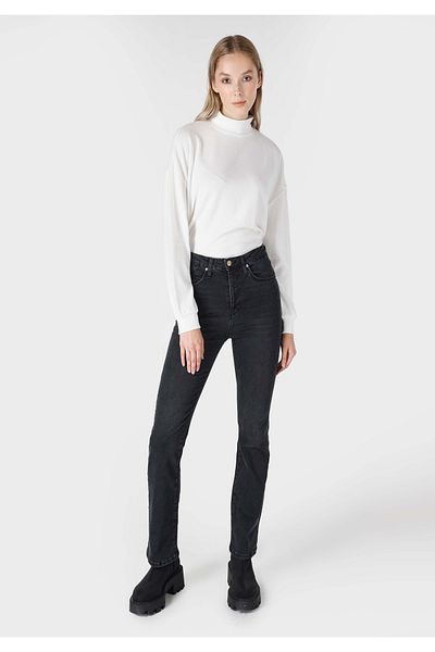 Colin's 797 Adel Flare Fit High Waist Flare Leg Women's Black Jean Pants