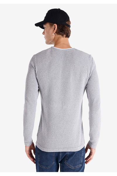 Colin's Gray Slim Fit Crew Neck Men's Sweater