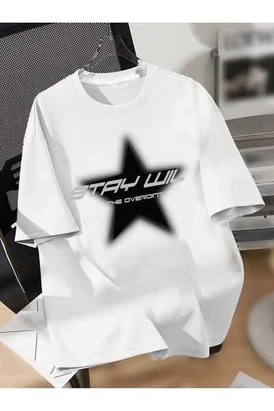 LAND MODA Tricou - Tricou ușor și confortabil cu mânecă scurtă, design cu ste...