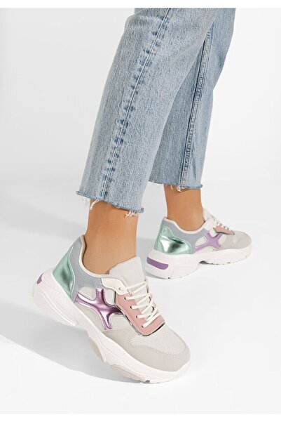 B T Shoes Μιχαήλα V2 Πολύχρωμα Γυναικεία Σνίκερς