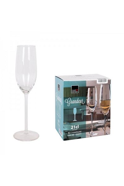 Viejo Valle Set of 6 champagne glasses, Grandeur, 210 ml