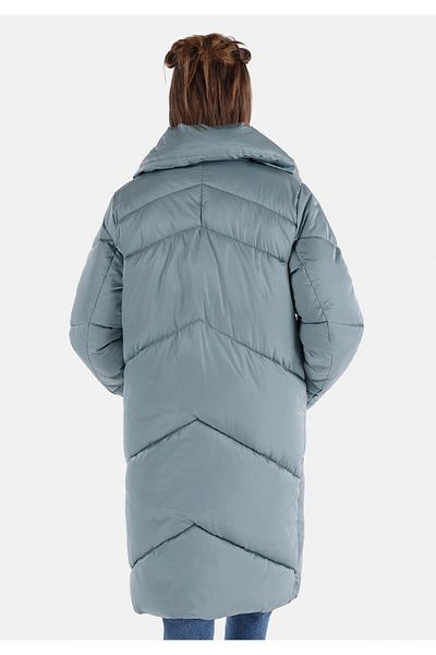 Colin's Regular Fit Stand Collar Zippered Lined Women's Green Coat
