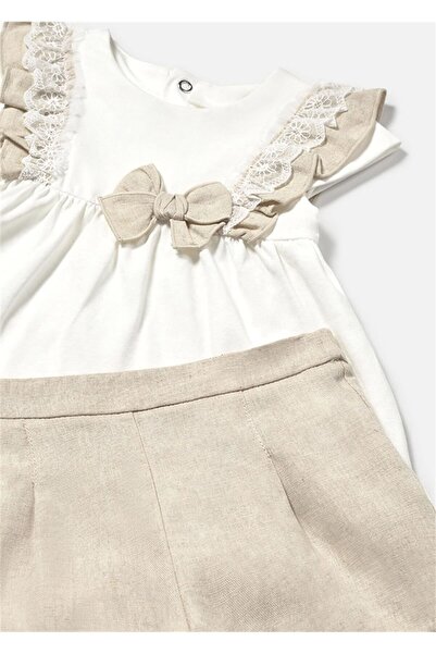 MAYORAL Girl's Shorts Suit Lino 1236