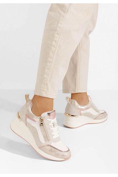 B T Shoes White Kalista platform sneakers