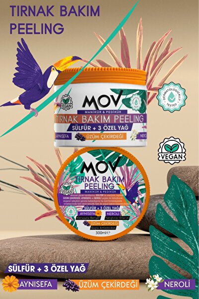 MOV MANİKÜR&PEDİKÜR TIRNAK BAKIM PEELING 300 ML