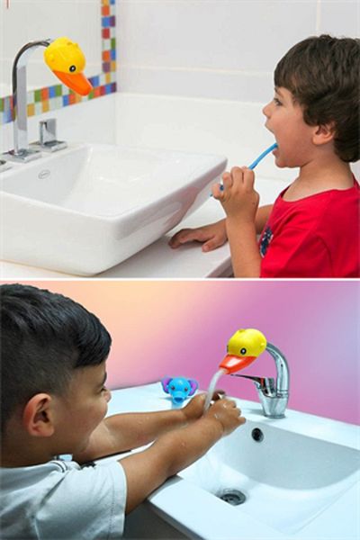 Trade Bazaar Cute Duck Pattern Faucet Extension Head for Kids - Animal Cartoon Sink