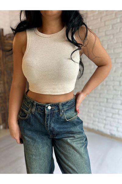 moneta boutique Γυναικείο Αμάνικο Halter Basic Crop