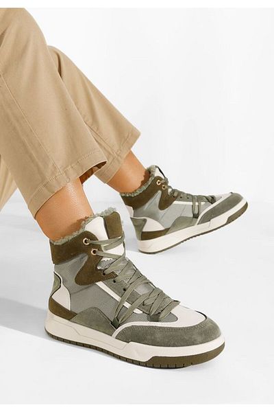B T Shoes Sneakers Dama Imblaniti Verzi Kaleria