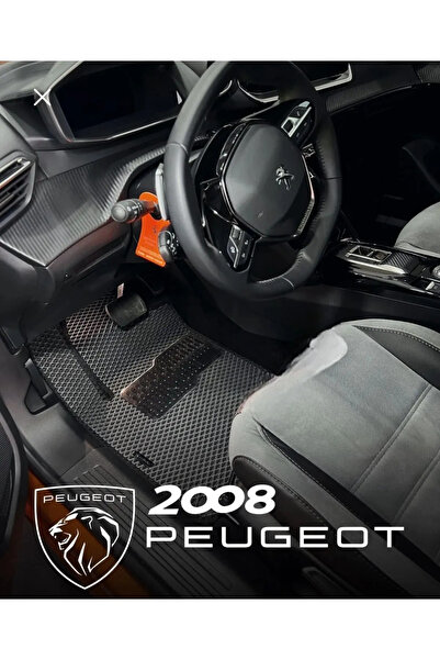 Genel Markalar Peugeot 2008 Premium Yeni Nesil Akıllı Eva Paspas & Metal Topu...