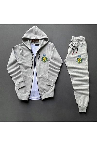 Pisa Art Al-Nassr Saudi Arabia Full-Zip Sweat-Sweatpants Combo Child and Adult