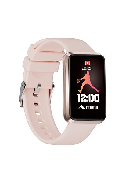Swiss Military Rhine2 Smart Band 1.57”Display,BT Calling,Health Tracking,7-Day Battery,iOS/Android Compatible,Pink