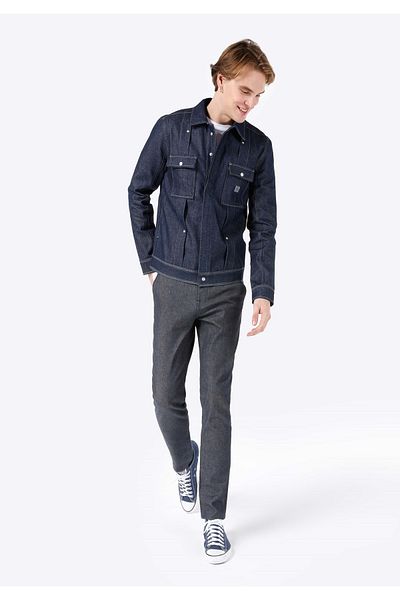Colin's 073 Pantaloni de jeans pentru bărbați, albastru închis, cu talie medie, cu picioare drepte