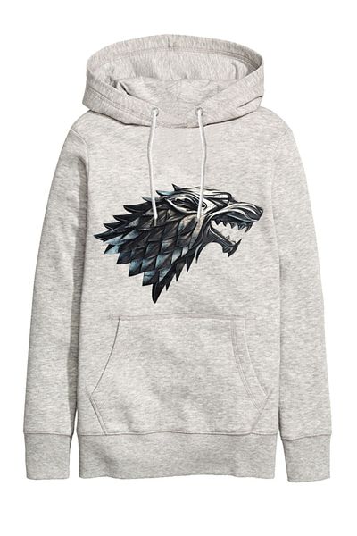 Pisa Art Φούτερ Stark Wolf με κουκούλα Unisex με κουκούλα