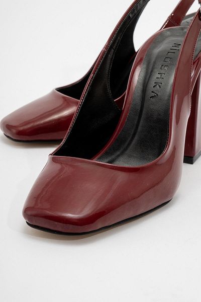 Niloshka PESCA Maroon Patent Leather Women's Shoes