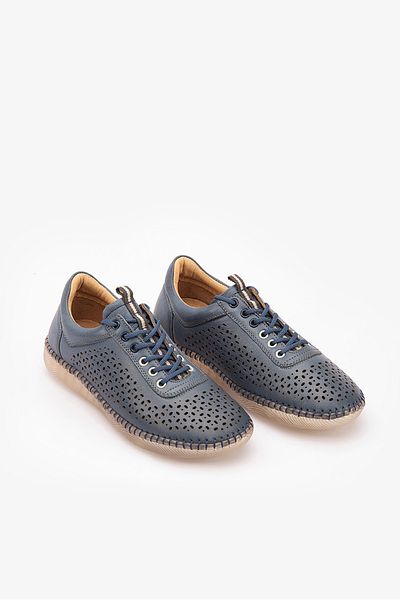 SAYL Pantofi casual albastru din piele naturala Pantofi de zi cu zi pentru femei