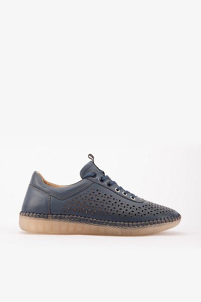 SAYL Pantofi casual albastru din piele naturala Pantofi de zi cu zi pentru femei