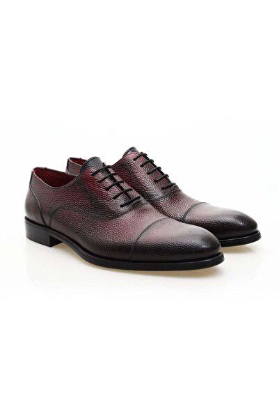 Butik BORDO RENK BAĞCIKLI HAKİKİ DERİ ERKEK AYAKKABI