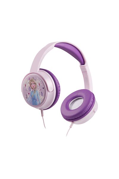 Volkano Frozen Auxiliary Wired Headphones with Stickers  – Over-Ear Design with Padded Headband & Earcups