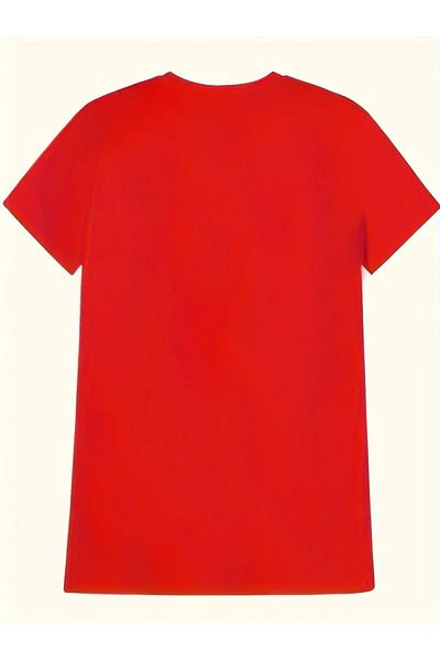 LAND MODA Cat Print T-Shirt, Comfortable Short Sleeve Crew Neck Top for Spring and Summer, Women's Clothing