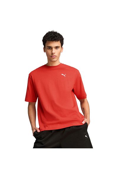 Puma T-shirt Puma Wardrobe Ess Boxy Tee, Red, Men
