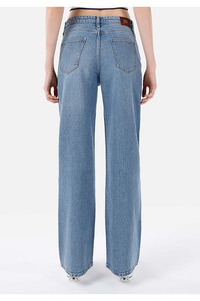 Colin's 970 Berry Regular Fit Pantaloni de damă cu talie înaltă cu picioare largi, albaștri