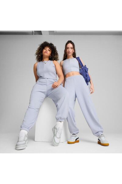 Puma Kalhoty Puma Wardrobe Ess Relaxed Tepláky Tr Cl Co, modré, unisex