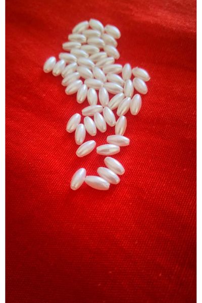 PASAMİA 4*8 mm Barley Bead Pipe Pearl 25 gr (350 Pieces)