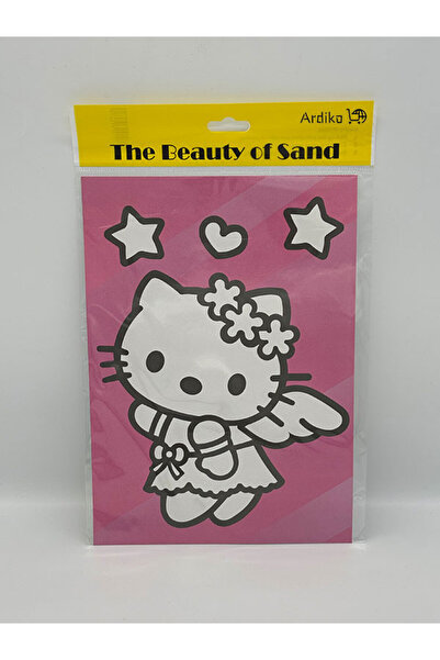 kuromi Büyük Boy Kum Boyama Seti A4 Kuromi Hello Kitty (2'li set)