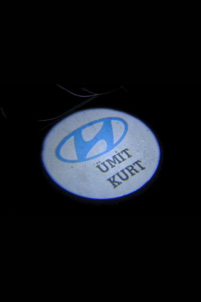 Home Hyundai Kişiye Özel İsimli Pilli Kapı Altı Logo 2'li - Montajsız Oto Aks...