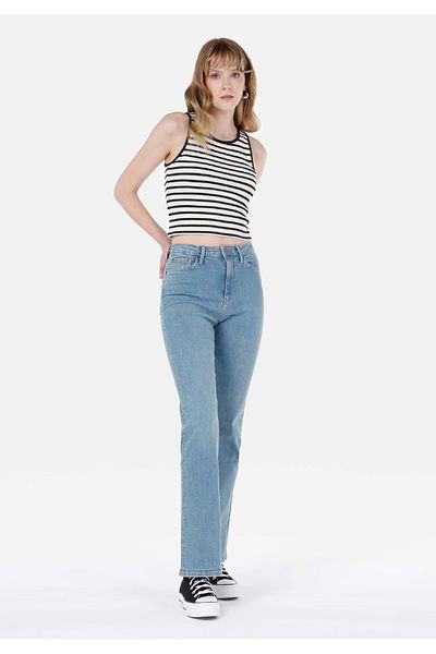 Colin's Regular Fit High Waist Wide Leg Women's Denim Jean Trousers