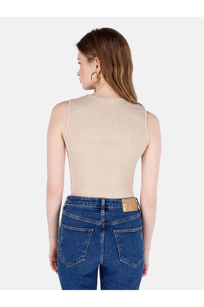 Colin's Tricou de damă Slim Fit bej