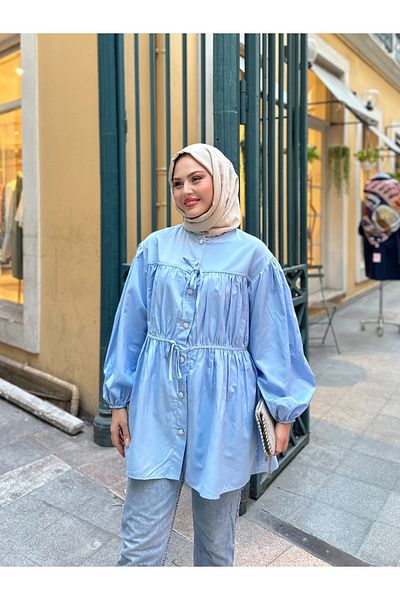 VOLT CLOTHİNG Cămașă cu mânecă cu balon pentru femei
