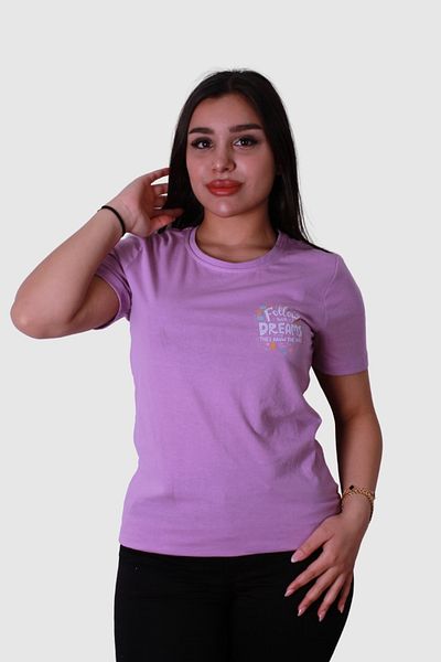 trender Lilac Women's T-Shirt Model 6 - Follow Dream Print