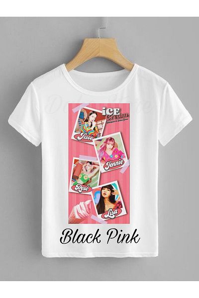 Pisa Art Tricou pentru copii cu imprimeu personalizat Black Pink