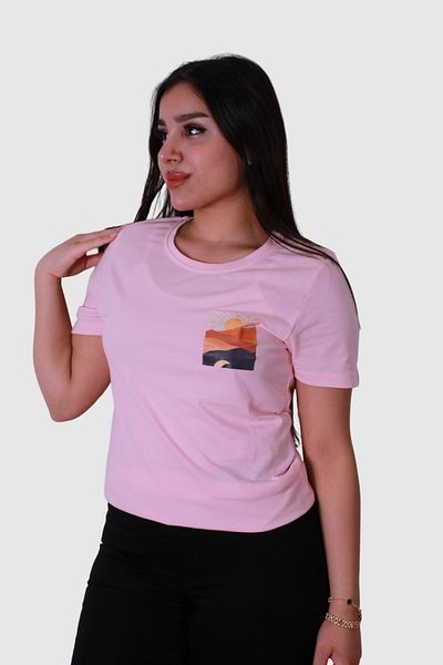 trender Μπλουζάκι Sunset Print Powder Fashion 5 υφασμάτινο