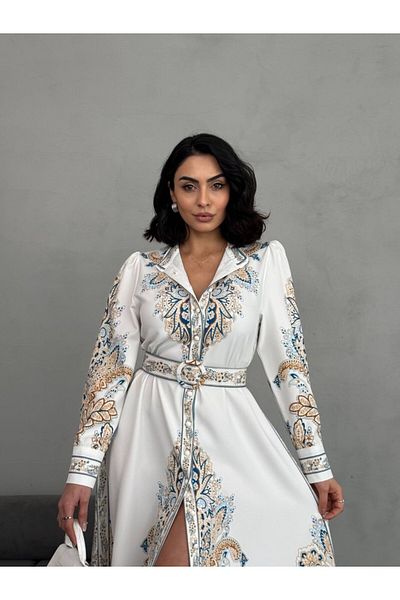 suphias Atlas Fabric Dress (BELT INCLUDED)