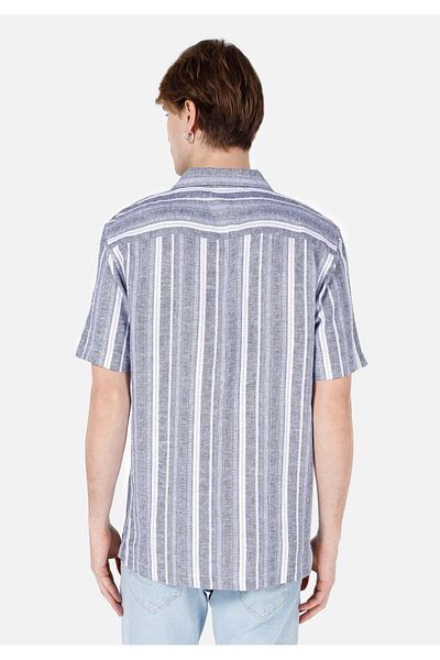 Colin's Cămașă albastră pentru bărbați - mâneci
