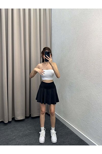 OYYOMODA Pantaloni scurți sport - largi cu colanți în interior negru