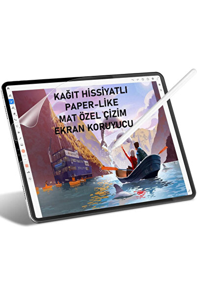 Novatis İpad Air 13 2025 / 2024 M3 Uyumlu Ekran Koruyucu Kağıt Hisli Mat Özel...