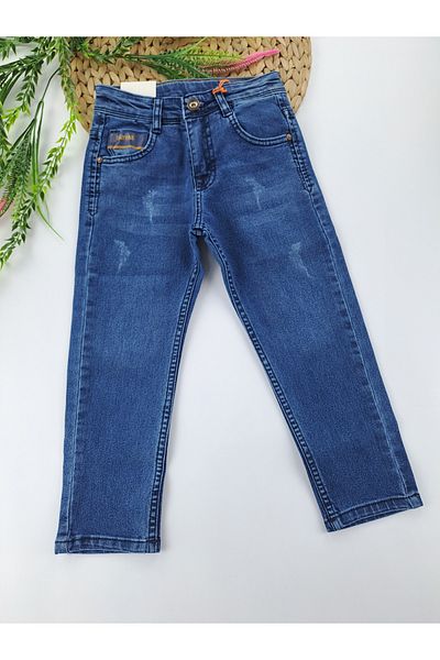 Butik Boy's Jeans Elastic Waist Adjustable Waist Premium Quality