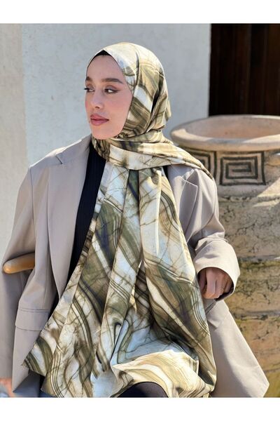 Modakaşmir Marble Desen Twill Şal