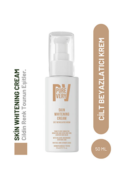 Cilt Beyazlatıcı Aydınlatıcı Glutatyonlu Leke Karşıtı Krem Kolajen, Niacinamide & Kojik Asitli 50 ml