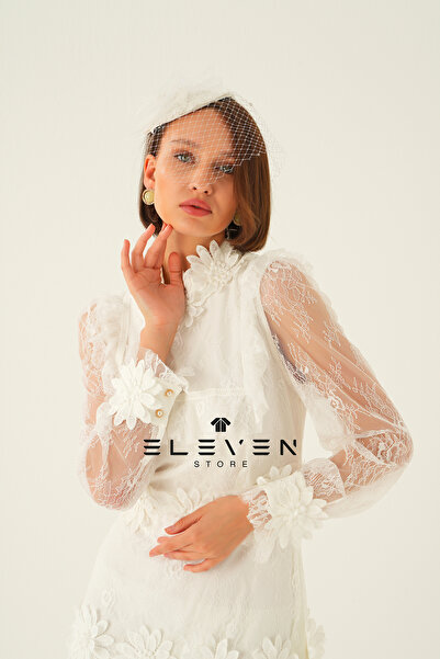 ELEVEN SPRİNG GÜPÜR DETAY ELBİSE